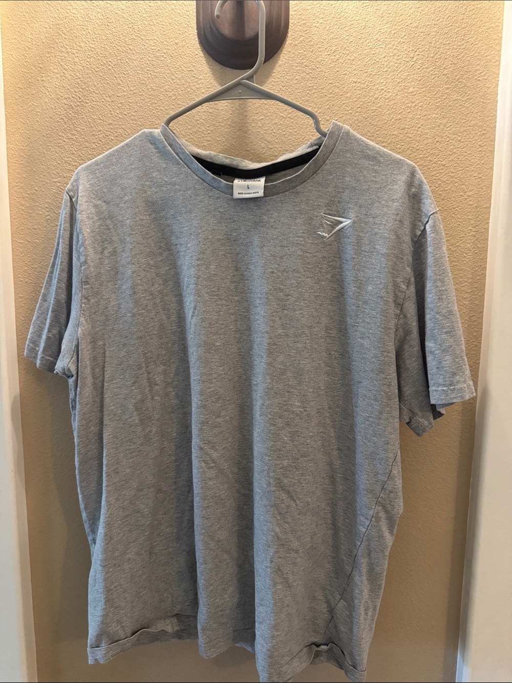 Gymshark Light Gray Short Sleeve Performance Tee
